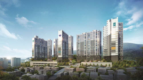 거제 장승포 다이아몬드시티 블루 투시도